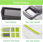 16 in 1 Multifunctional Vegetable Chopper Handle Food Grate Food Chopper