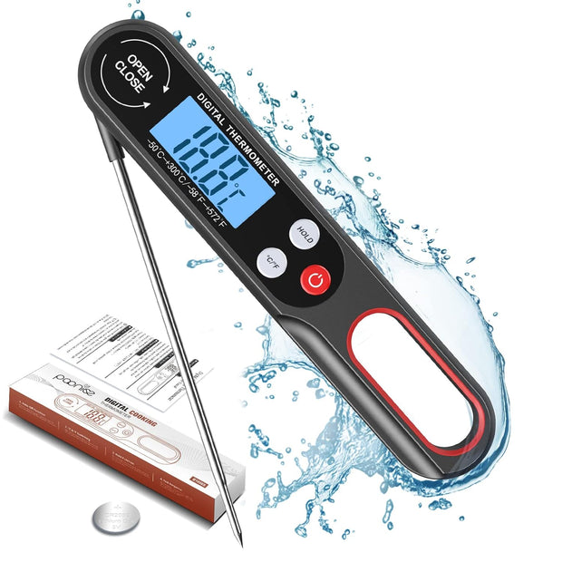 Digital Meat Thermometers for Air Fryers Cooking,(Battery Included)